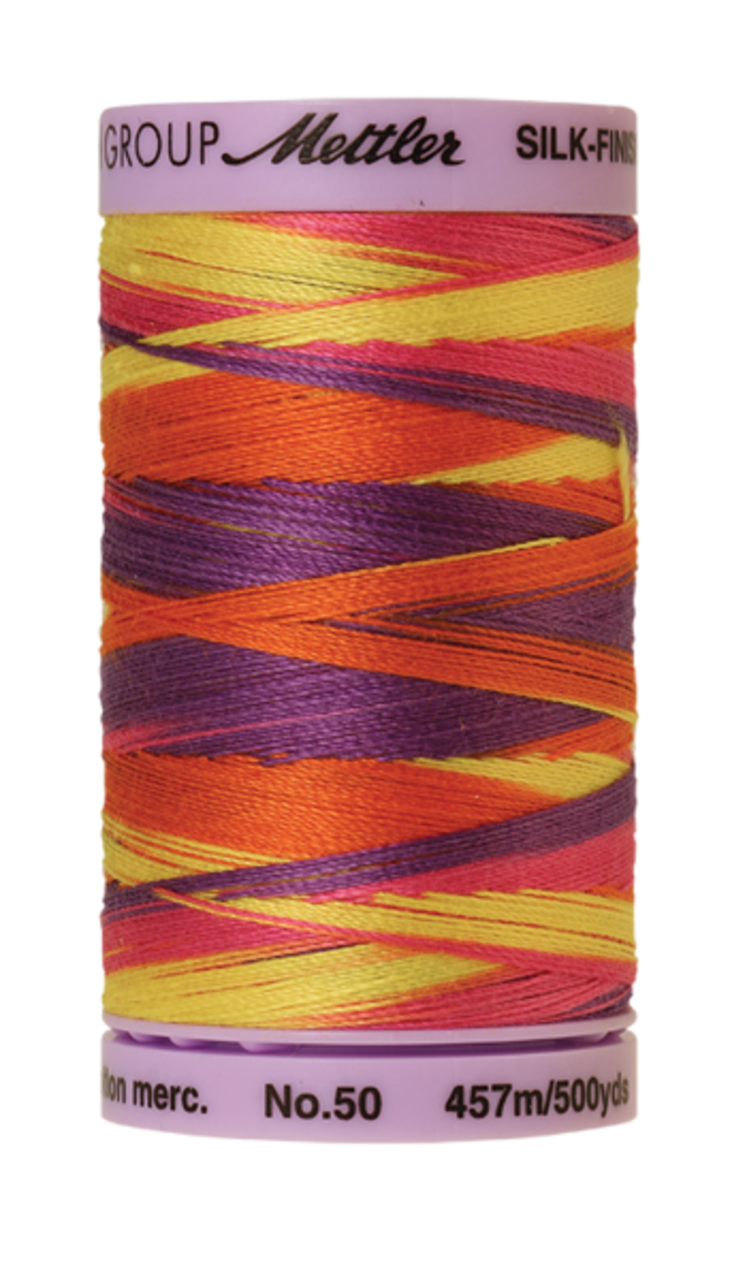 Smiley Mix (9085-9841) | Silk-Finish Cotton Multi 50wt (457M / 500Y) | Mettler Thread